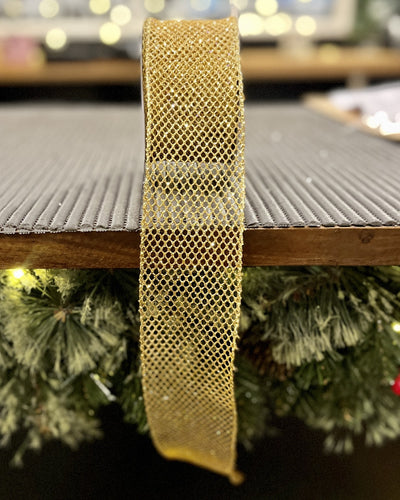 GOLD 10 METRE MESH RIBBON 4283413G