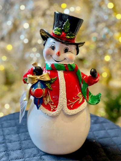 SNOWMAN WITH TOP HAT & ORNAMENTS 4291703