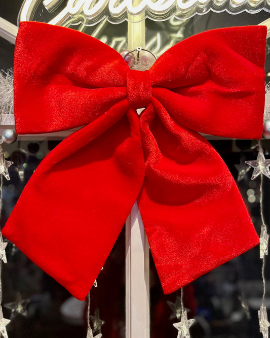 Bow Hanger Red Velvet 44cm 429280444