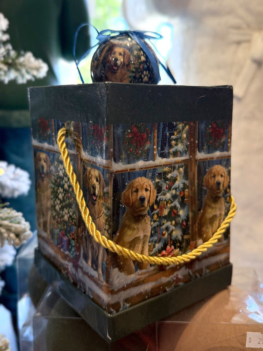 Golden Retriever Baubles + Music Box 4206461