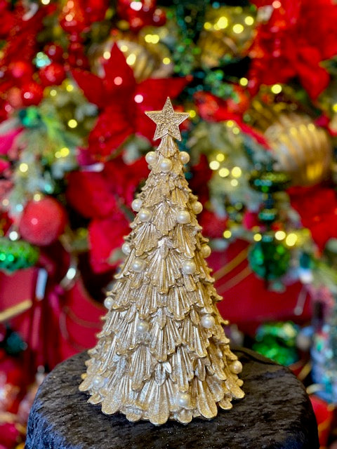 Glittery Gold Tree with Pearl details SEM420