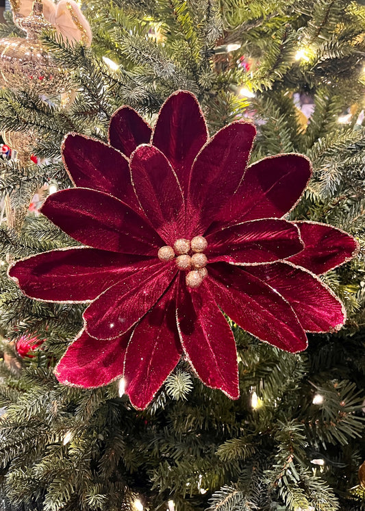 Burgundy Gold Edge Flower SGD620