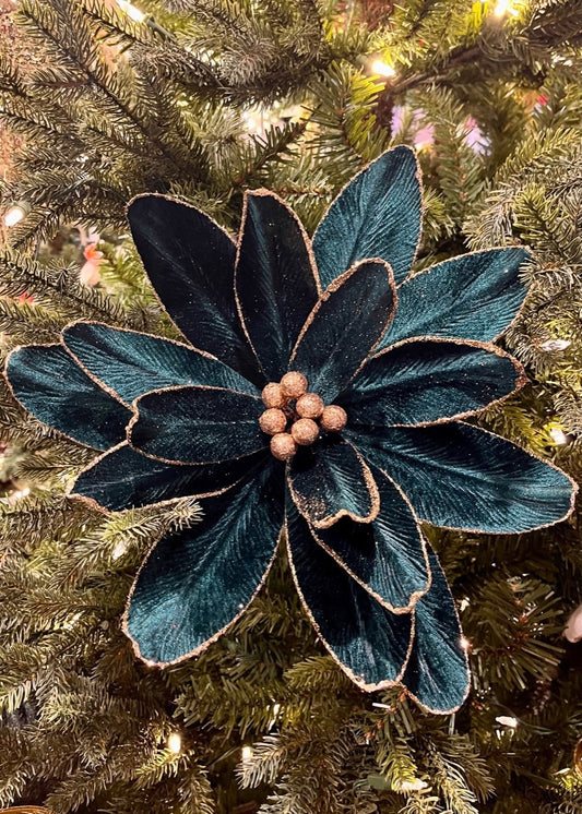 Emerald Green Gold Edge Flower SGD621