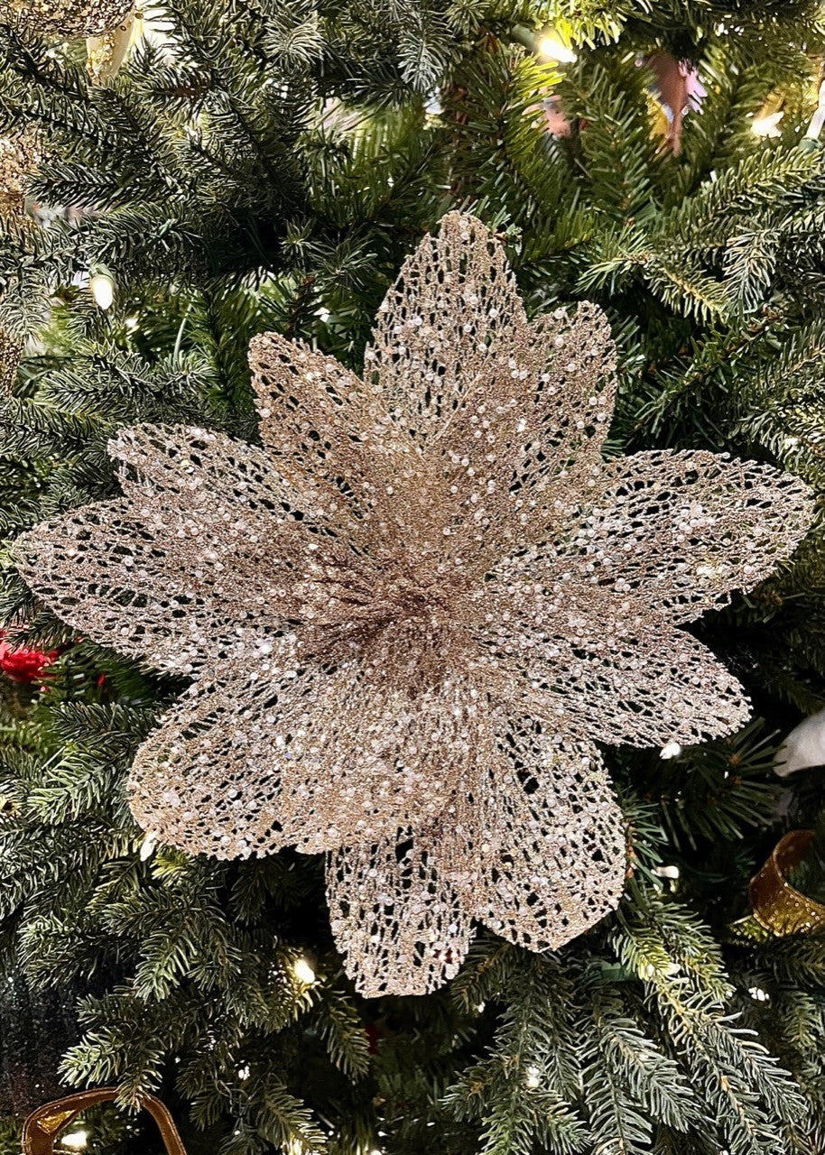 Champagne Glitter Flower SGD657