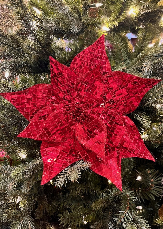 Red Sequin Flower SGD664