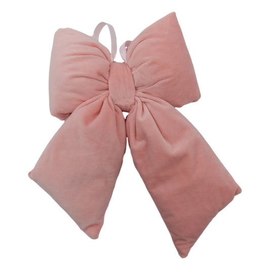 Pink Velvet Bow Hanging SNE604