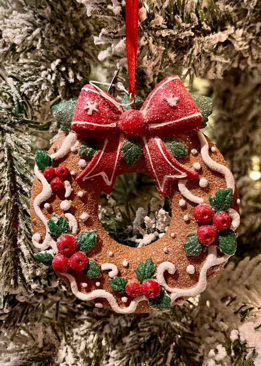 Gingerbread Wreath Ornament SWL428