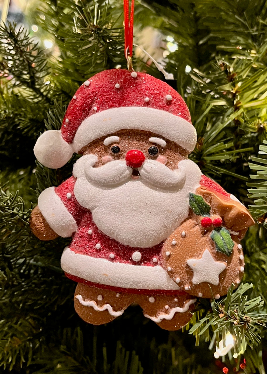 Gingerbread Santa Orn SWL430