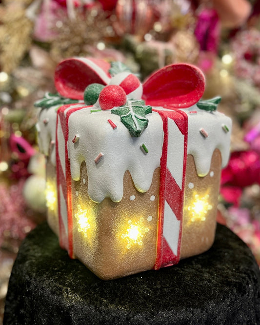 26cm LED Gift Gingerbread SWL434
