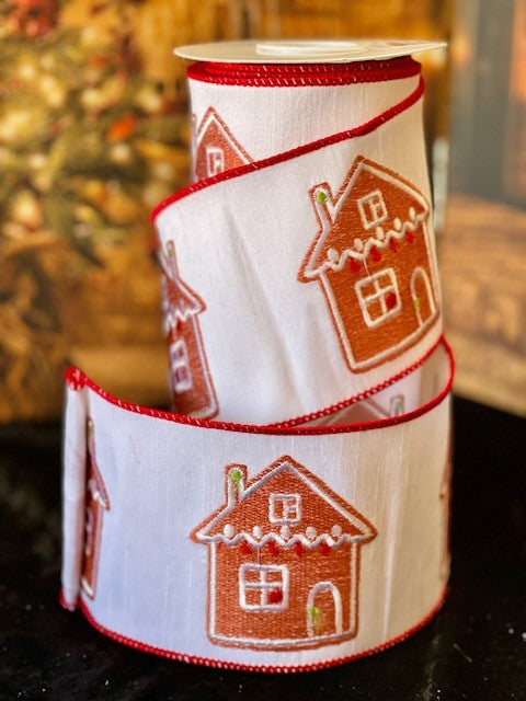 GINGERBREAD HOUSE RIBBON GOC025