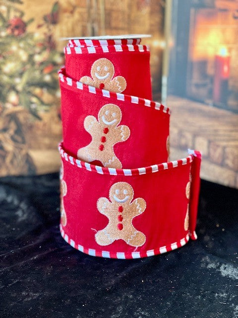 GINGERBREAD RED RIBBON GOC028