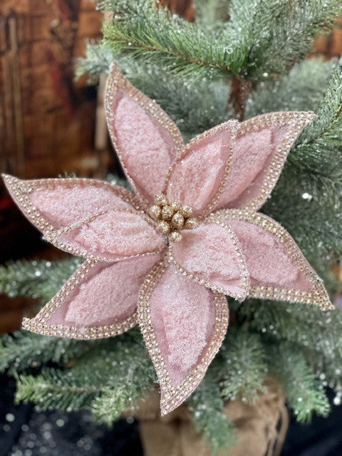 FLUFFY PINK POINSETTIA GGF146