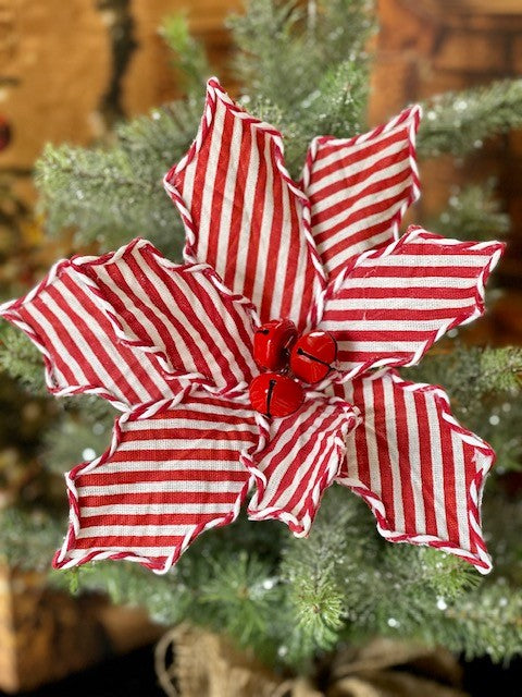 RED WHITE STRIPED FLOWER GGF326