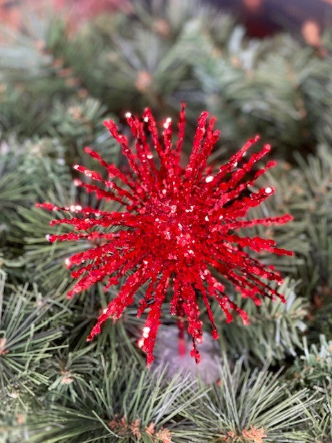 RED GLITTER SPIKY SPRAY GGF338