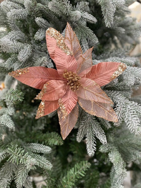 ROSE GOLD ORGANZA POINSETTIA GGF366