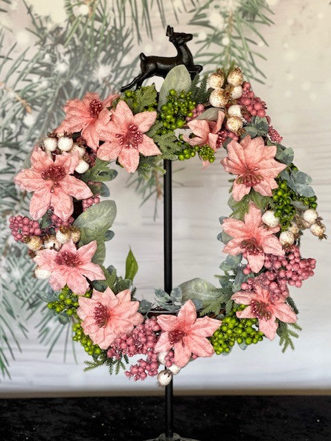 20 IN PINK WREATH - JER006
