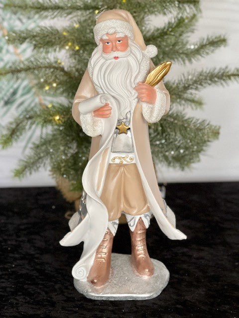 SANTA WITH LIST PINK GINGERBREAD - JHH032