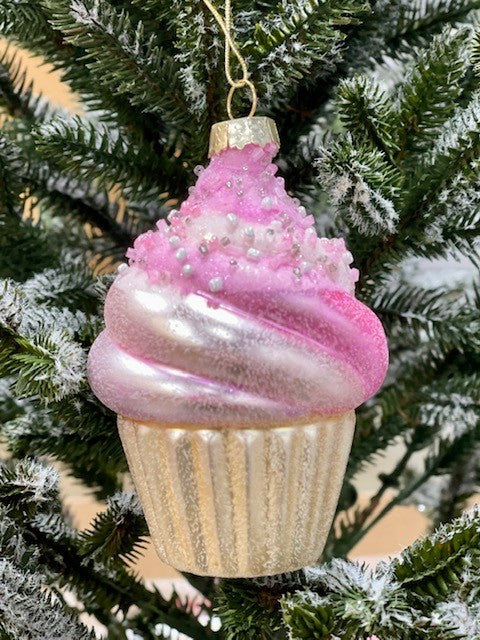DARK PINK CUPCAKE HANGING - JQAM043