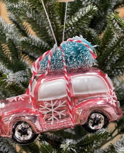 PINK CAR ORNAMENT - JQAM062