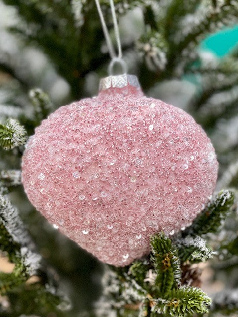 PINK CRYSTAL ONION ORNAMENT - JQAM156