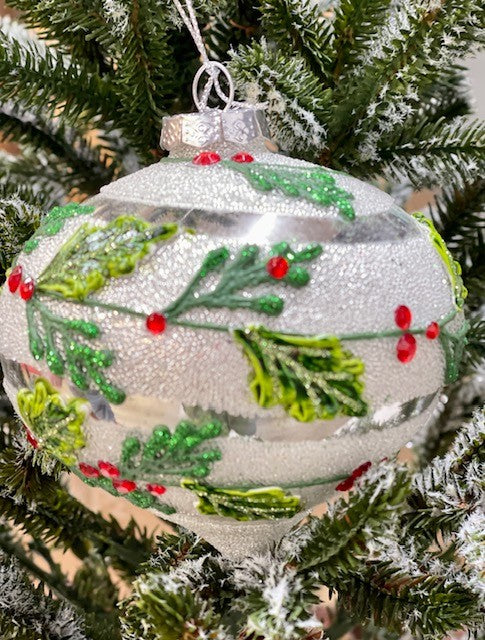 HOLLY ONION HANGING ORNAMENT JQAM410
