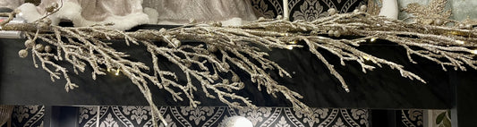 CHAMPAGNE LEAF PRE LIT 5FT GARLAND JSH009
