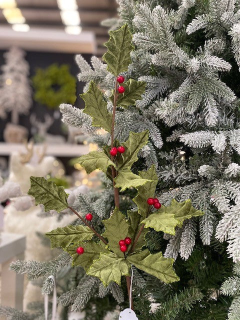 GREEN HOLLY SPRAY JXG138