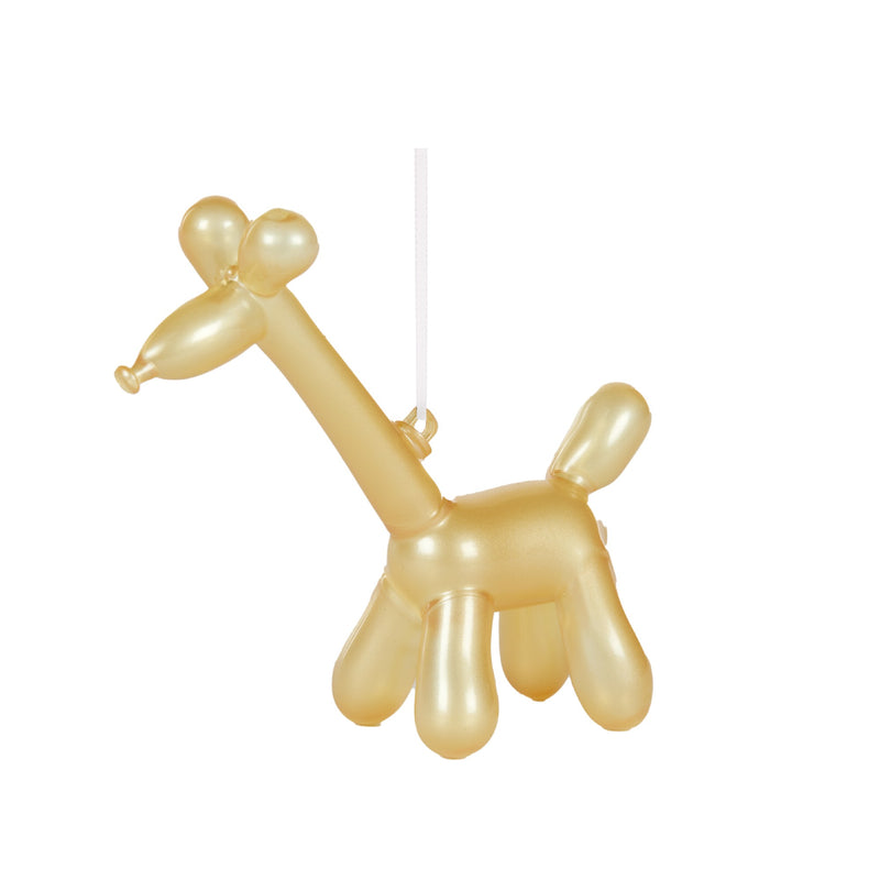 GOLD GIRAFFE BALLOON ANIMAL HANGING ORNAMENT BXW012