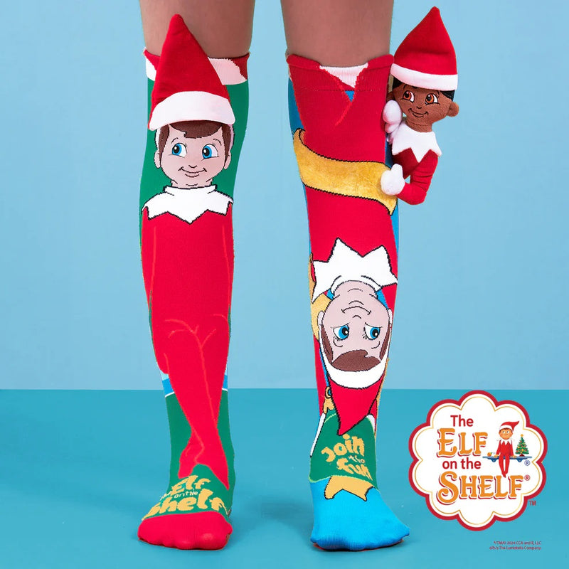 ELF ON THE SHELF LONG STYLE MISMATCH SOCKS