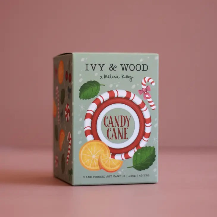 IVY & WOOD - CANDY CANE CANDLE