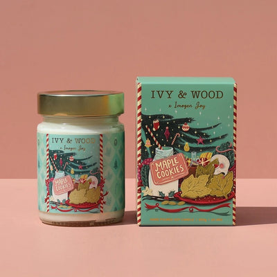 IVY & WOOD MAPLE COOKIES CHRISTMAS CANDLE 