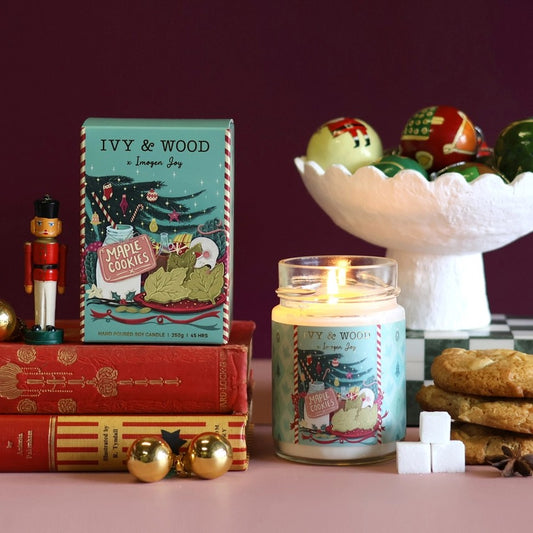 IVY & WOOD MAPLE COOKIES CHRISTMAS CANDLE 