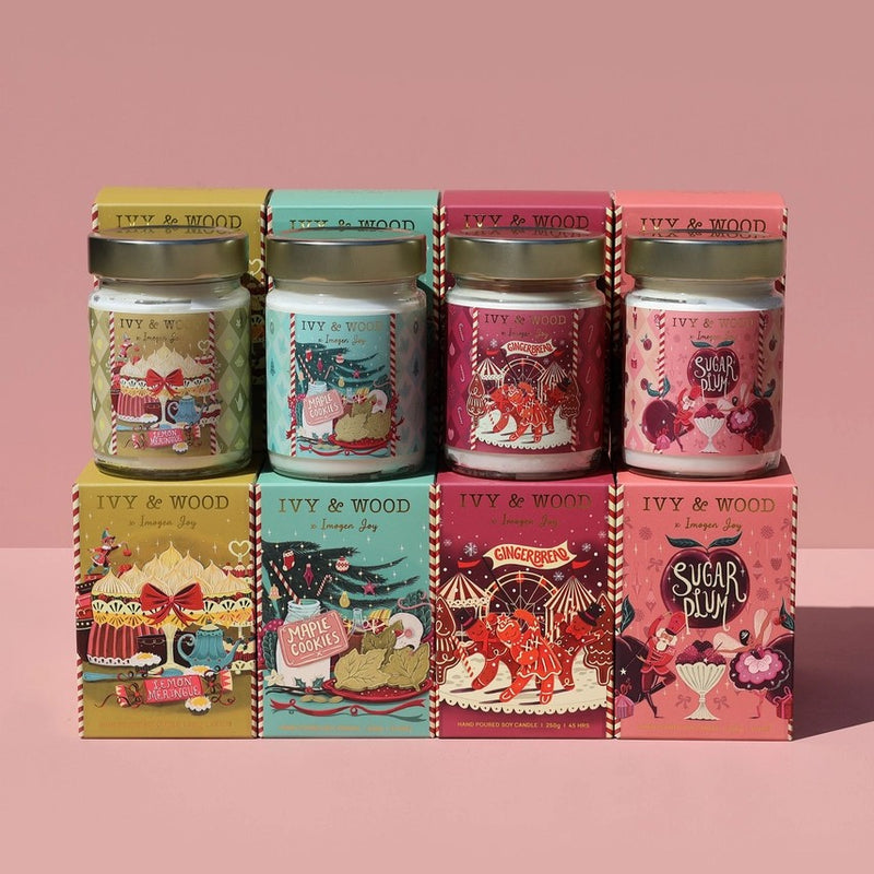 IVY & WOOD MAPLE COOKIES CHRISTMAS CANDLE 