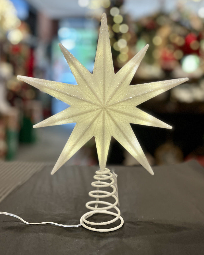 9 POINT LED WHITE TREE TOPPER CXM077