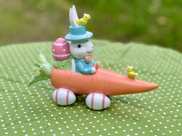 SPRING RABBIT DRIVING CARROT CAR DEV012