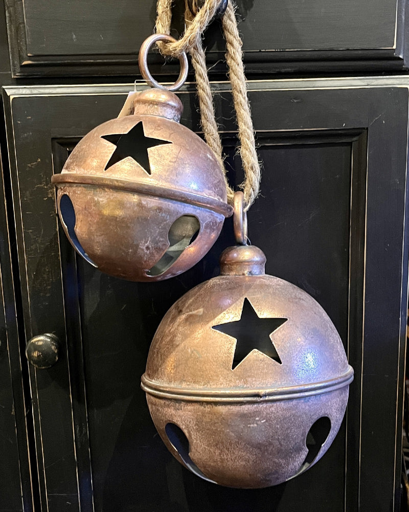 20CM ANTIQUE COPPER METAL HANGING BELL DCH013