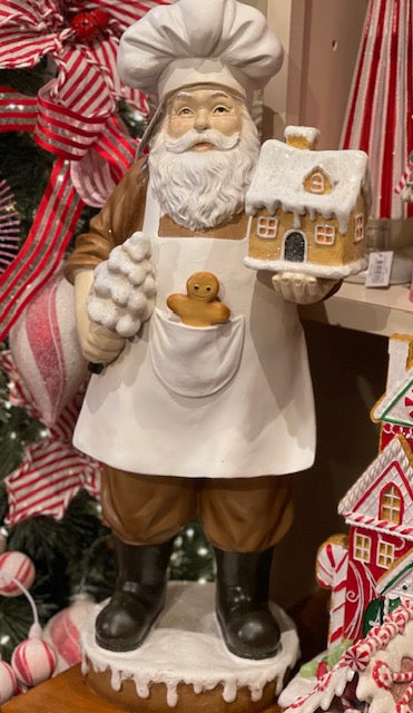 GINGERBREAD BAKING SANTA DXU012