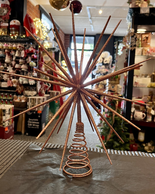 3D STARBURST TREE TOPPER ROSE GOLD DXM101