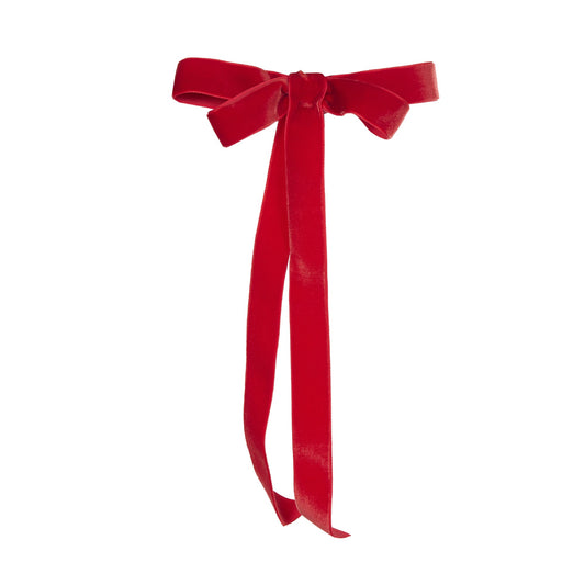6PK RED VELVET CLASSIC BOWS DCX001