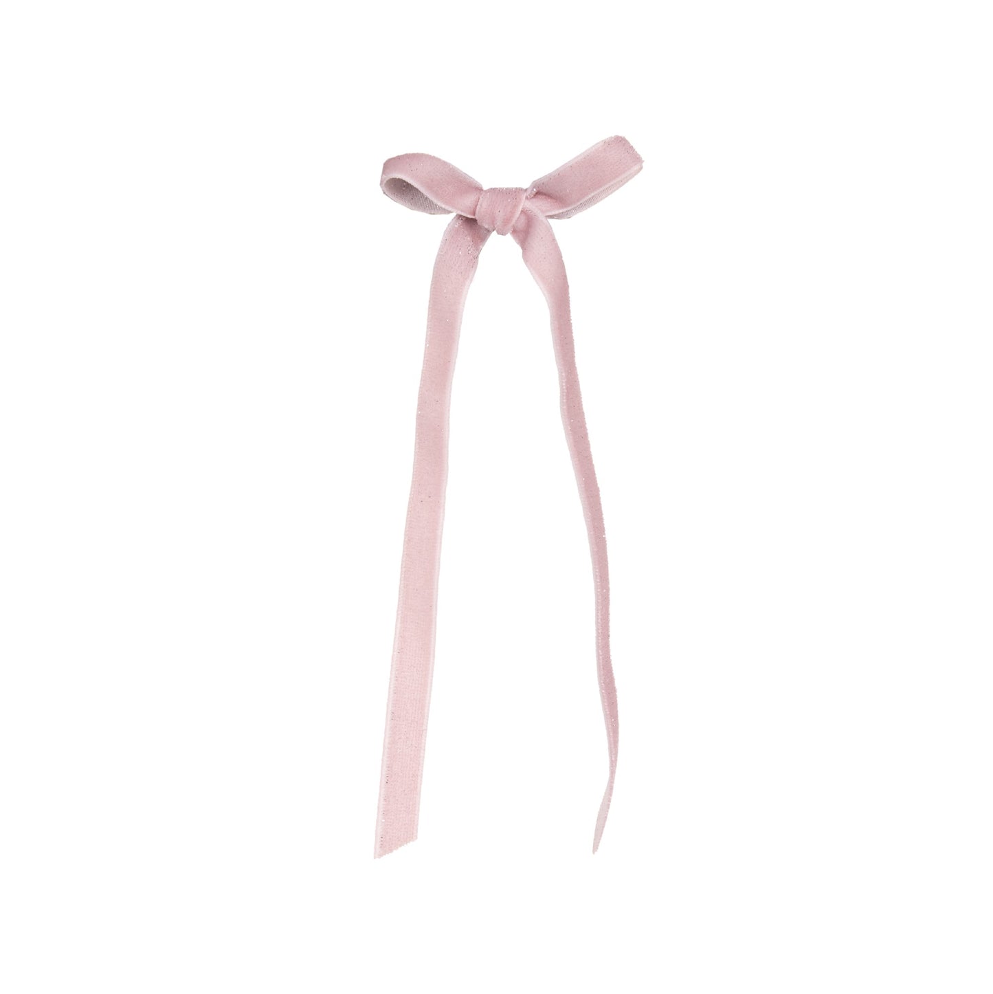 6PK PINK VELVET SKINNY BOWS DCX008