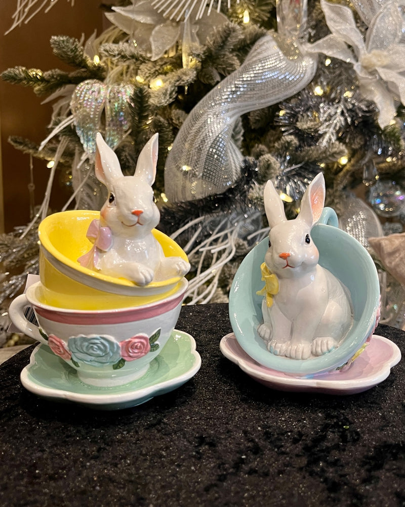 PASTEL BLUE BUNNY TEACUP EEX010