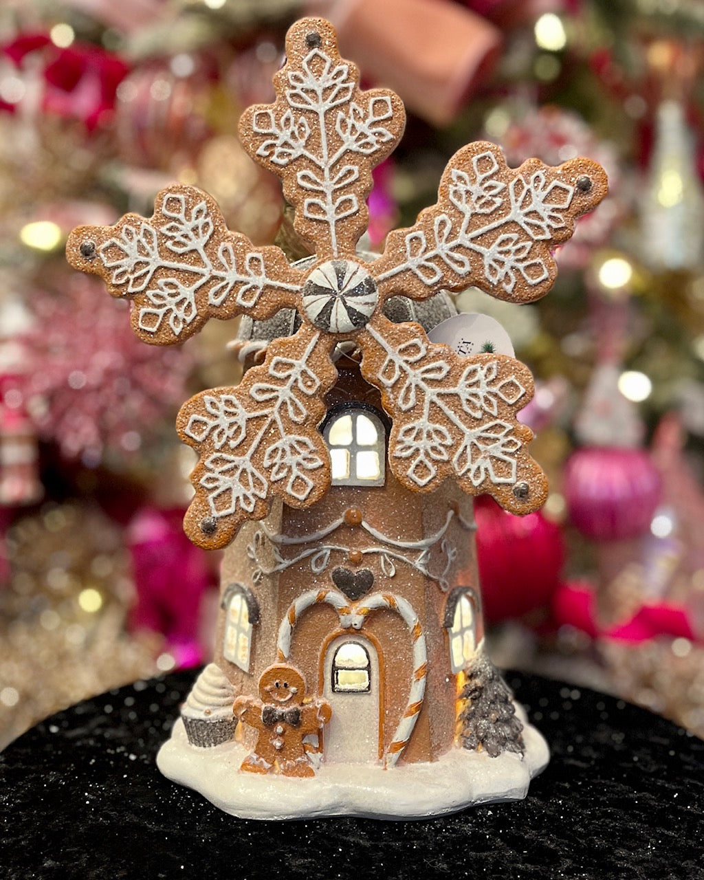 LED GINGERBREAD WINDMILL ECS001