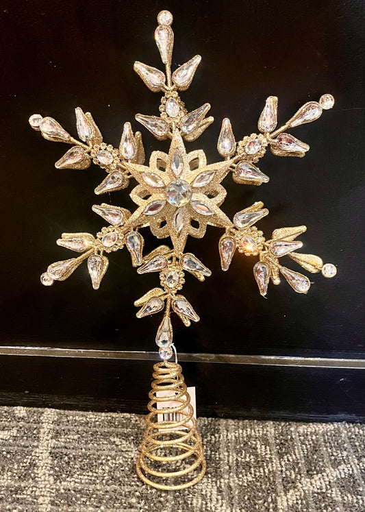 SILVER SNOWFLAKE TREE TOPPER EXP019