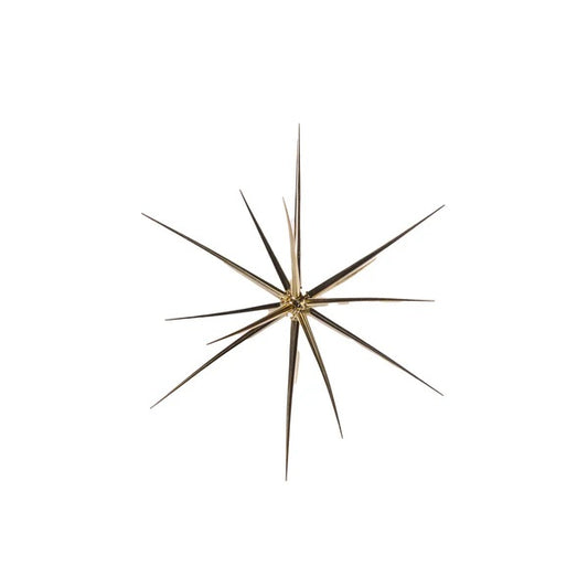 SMALL METALLIC GOLD STARBURST ORNAMENT ECQ003