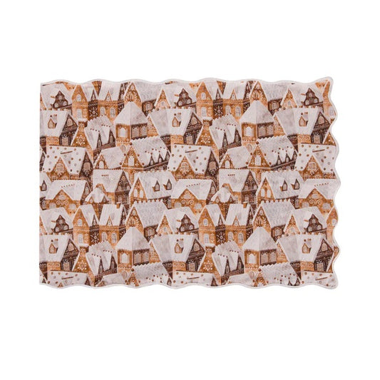 GINGERBREAD SPICE COTTON TABLE RUNNER EXN010