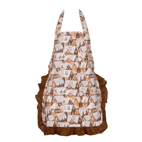 GINGERBREAD SPICE COTTON APRON EXN011