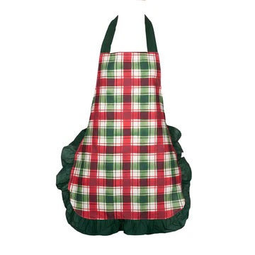 TRADITIONAL TARTAN COTTON APRON EXN027