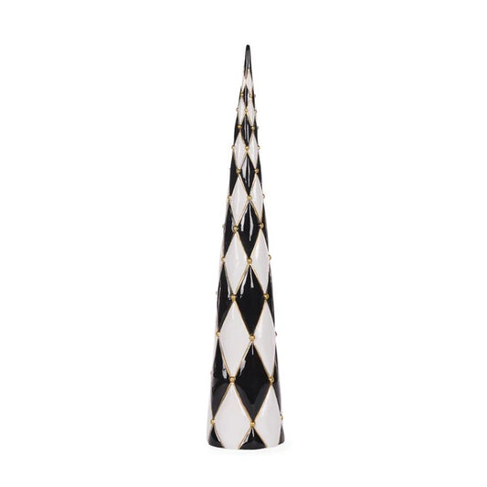 50.5 CM QUILTED HARLEQUIN CONE TREE EXX031