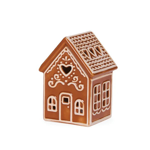 LED CERAMIC GINGERBREAD COTTAGE ECE101