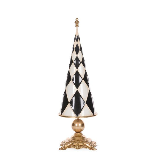 55.6 CM BLACK AND GOLD HARLEQUIN TREE EXV044